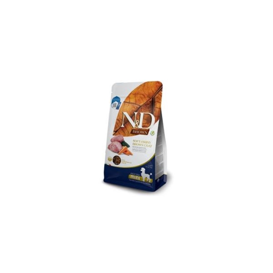 Picture of N&D Brown Adult Mini Lamb Potato Spirulina & Carrot 2kg